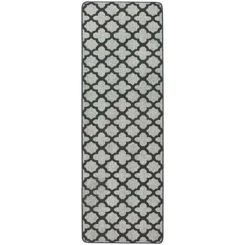 Washable Mat and Runner Moroccan Design - 67X200 cm / Dark Grey - Rugs