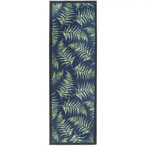 Washable Mat and Runner Plant Design - My Fern Leaves / 50X150 cm - Doormat