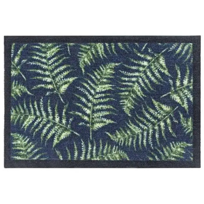 Washable Mat and Runner Plant Design - My Fern Leaves / 50X75 cm - Doormat