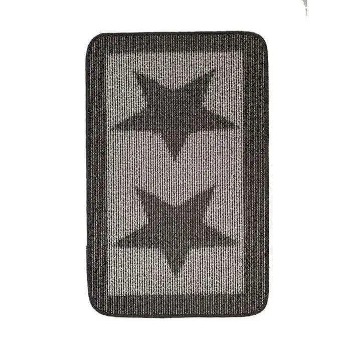 Washable Mat and Runner Star Design - 50X80 cm / Dark Grey - Rugs