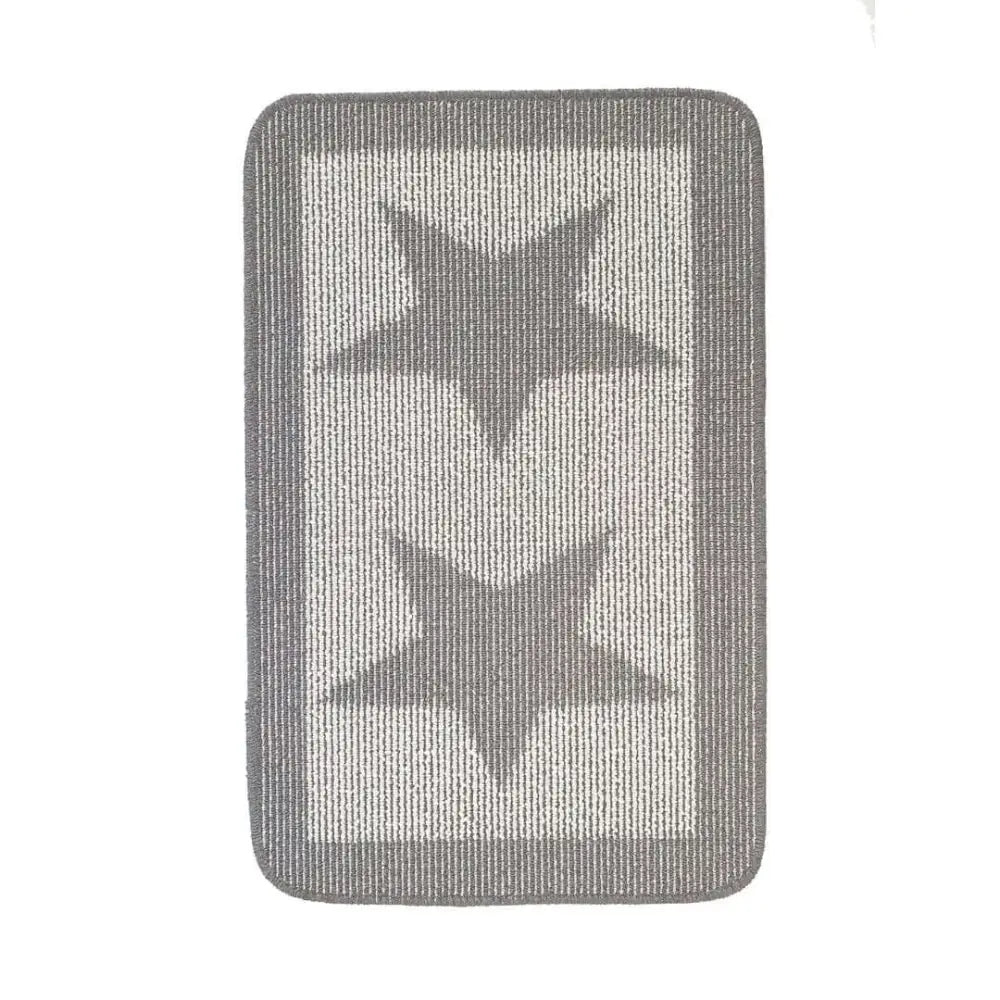 Washable Mat and Runner Star Design - 50X80 cm / Grey - Rugs