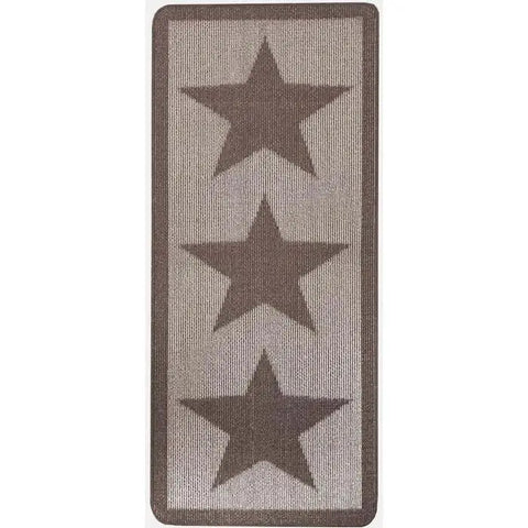 Washable Mat and Runner Star Design - 67X150 cm / Brown - Rugs