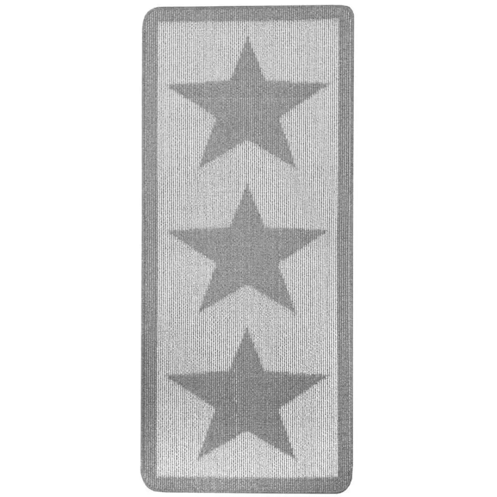 Washable Mat and Runner Star Design - 67X150 cm / Grey - Rugs