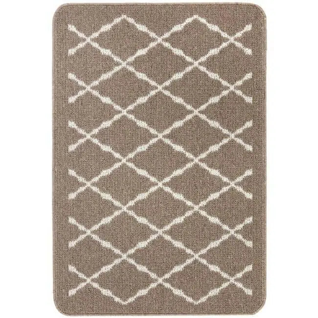 Washable Mat and Runners Diamond - 67X100 cm / Beige - Rugs