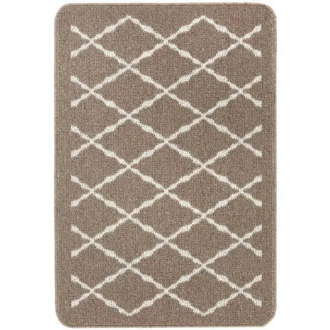 Washable Mat and Runners Diamond - 67X100 cm / Beige - Rugs