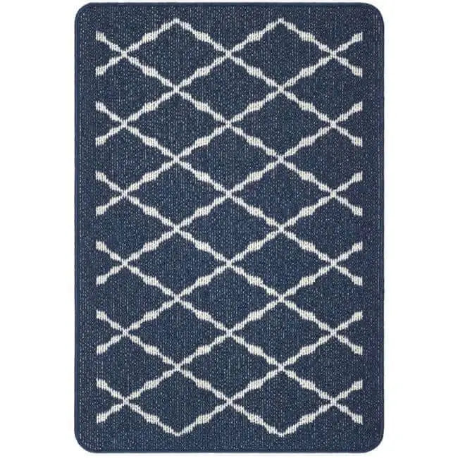 Washable Mat and Runners Diamond - 67X100 cm / Blue - Rugs