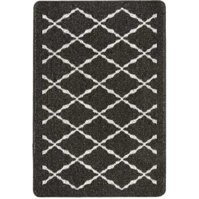 Washable Mat and Runners Diamond - 67X100 cm / Dark Grey - Rugs