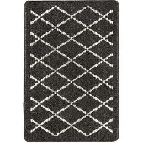 Washable Mat and Runners Diamond - 67X100 cm / Dark Grey - Rugs