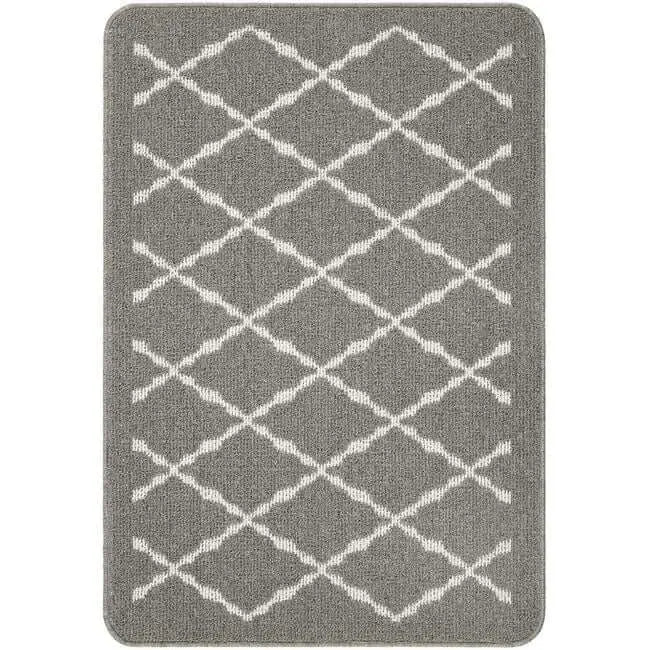 Washable Mat and Runners Diamond - 67X100 cm / Grey - Rugs