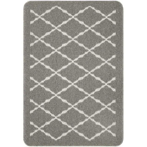 Washable Mat and Runners Diamond - 67X100 cm / Grey - Rugs