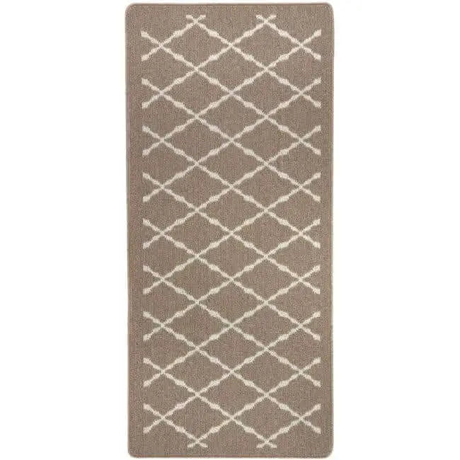 Washable Mat and Runners Diamond - 67X150 cm / Beige - Rugs
