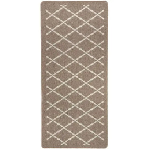 Washable Mat and Runners Diamond - 67X150 cm / Beige - Rugs