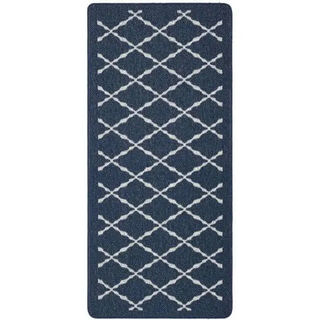 Washable Mat and Runners Diamond - 67X150 cm / Blue - Rugs