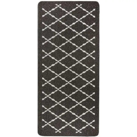 Washable Mat and Runners Diamond - 67X150 cm / Dark Grey - Rugs