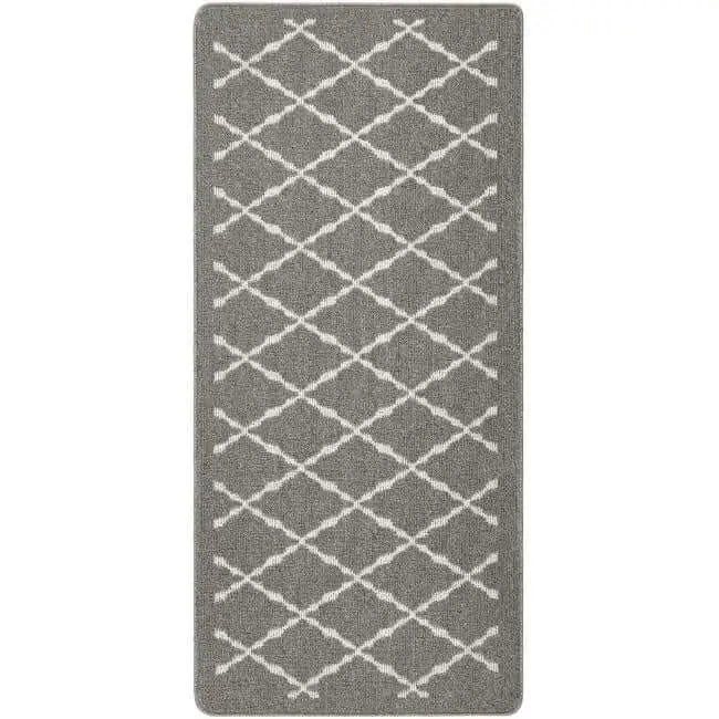 Washable Mat and Runners Diamond - 67X150 cm / Grey - Rugs
