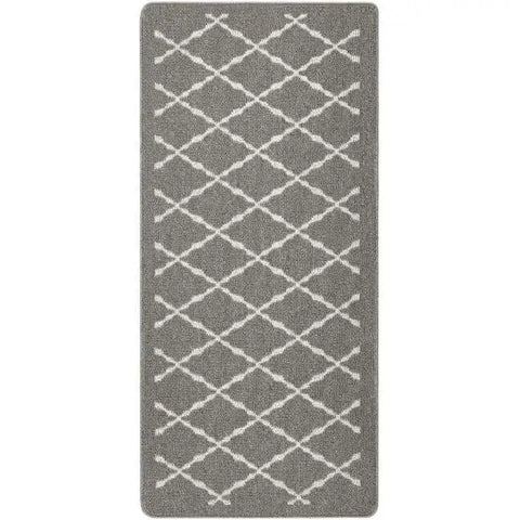 Washable Mat and Runners Diamond - 67X150 cm / Grey - Rugs