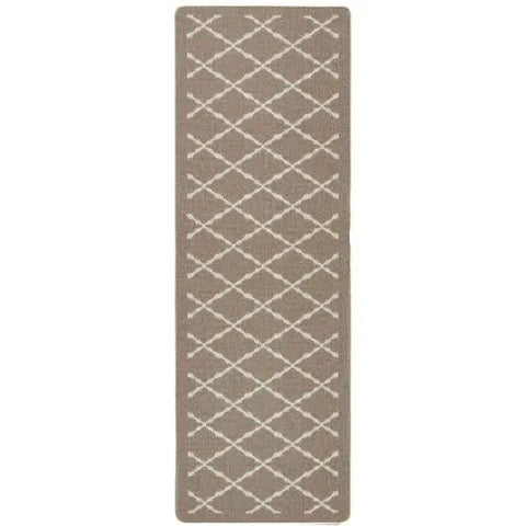 Washable Mat and Runners Diamond - 67X200 cm / Beige - Rugs