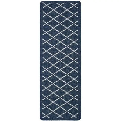 Washable Mat and Runners Diamond - 67X200 cm / Blue - Rugs