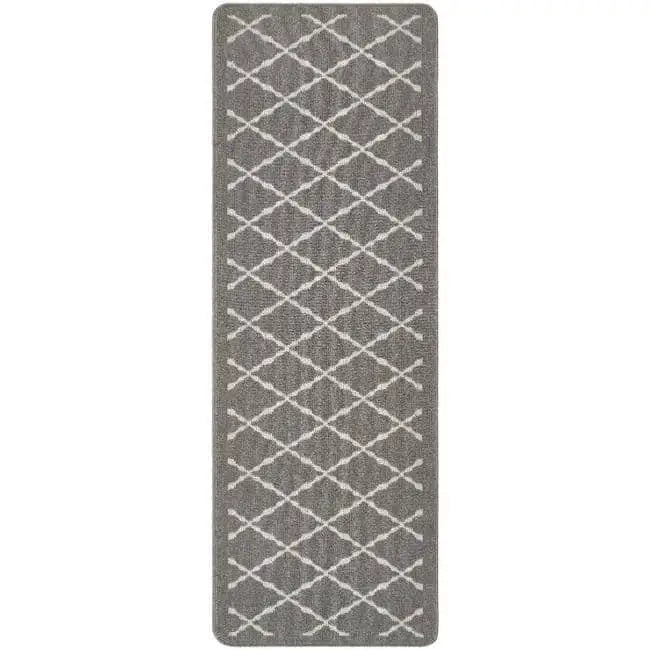 Washable Mat and Runners Diamond - 67X200 cm / Grey - Rugs