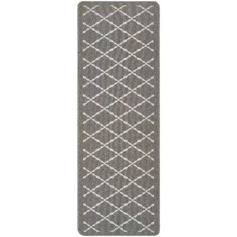 Washable Mat and Runners Diamond - 67X200 cm / Grey - Rugs