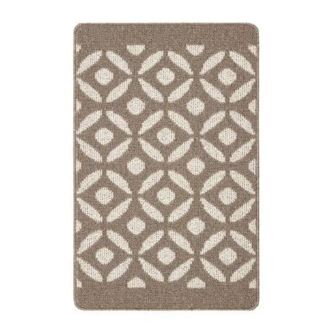 Washable Mat and Runners Geometric Design - 50X80 cm / Brown - Rugs