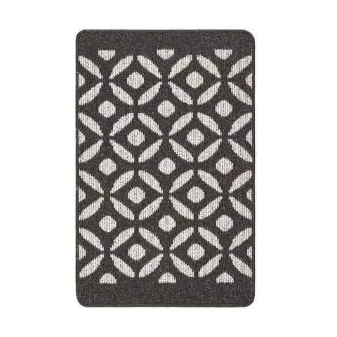Washable Mat and Runners Geometric Design - 50X80 cm / Dark Grey - Rugs