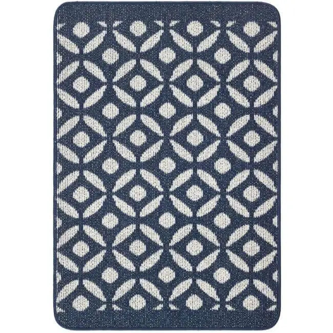 Washable Mat and Runners Geometric Design - 67X100 cm / Blue - Rugs