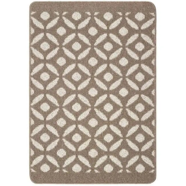 Washable Mat and Runners Geometric Design - 67X100 cm / Brown - Rugs