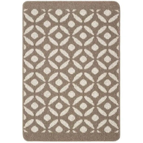 Washable Mat and Runners Geometric Design - 67X100 cm / Brown - Rugs