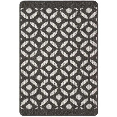 Washable Mat and Runners Geometric Design - 67X100 cm / Dark Grey - Rugs