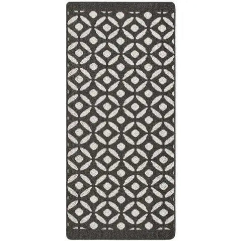 Washable Mat and Runners Geometric Design - 67X150 cm / Dark Grey - Rugs