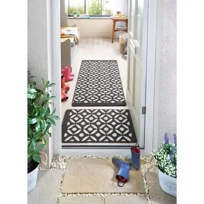 Washable Mat and Runners Geometric Design - Rugs