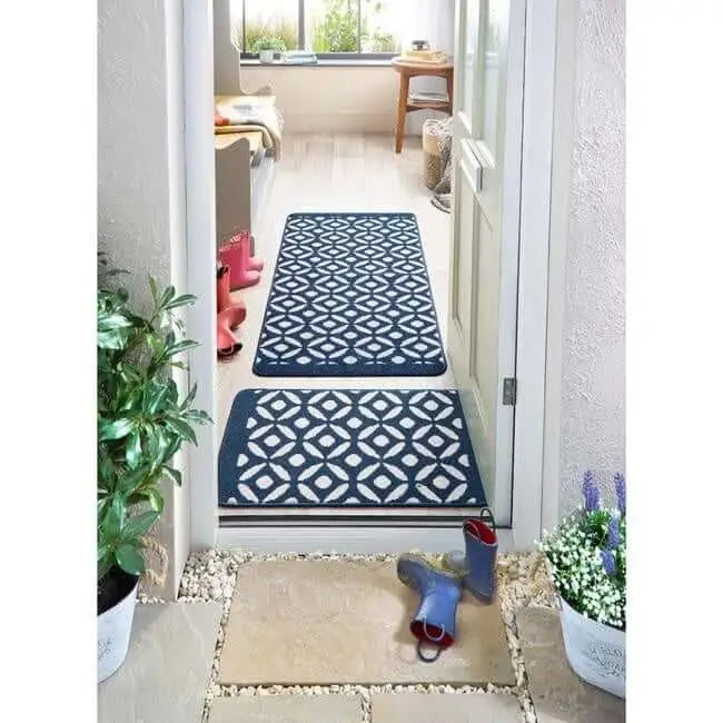 Washable Mat and Runners Geometric Design - Rugs