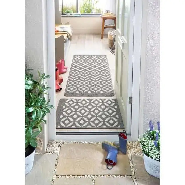 Washable Mat and Runners Geometric Design - Rugs