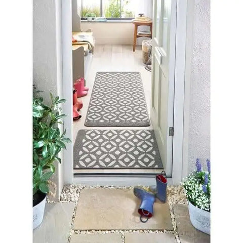 Washable Mat and Runners Geometric Design - Rugs
