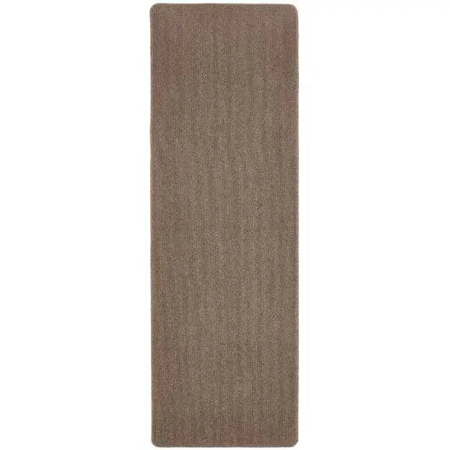 Washable Mat and Runners Plain Design - 67X200 cm / Brown - Rugs
