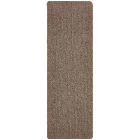 Washable Mat and Runners Plain Design - 67X200 cm / Brown - Rugs