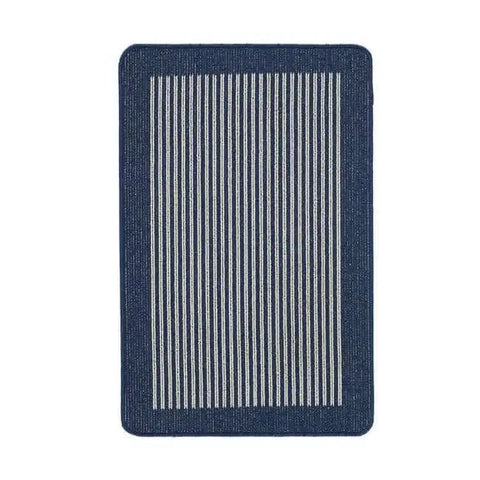 Washable Mat and Runners Stripe Design - 50X80 cm / Blue - Rugs