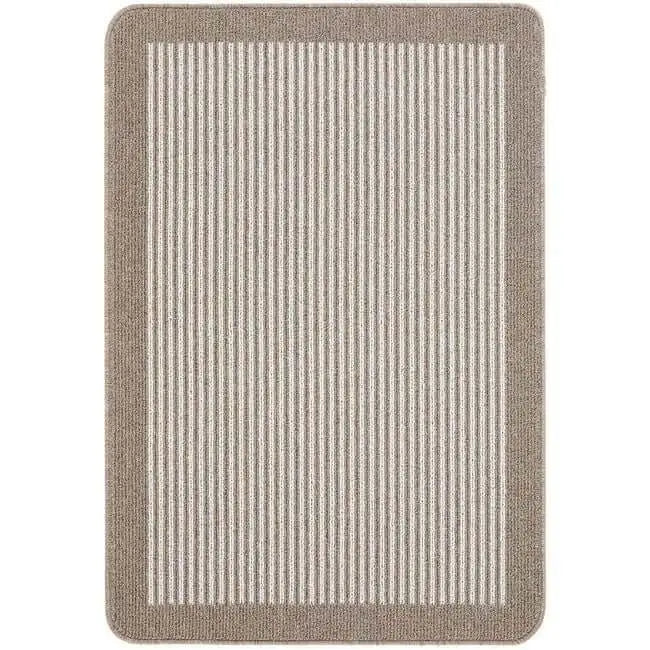 Washable Mat and Runners Stripe Design - 67X100 cm / Beige - Rugs