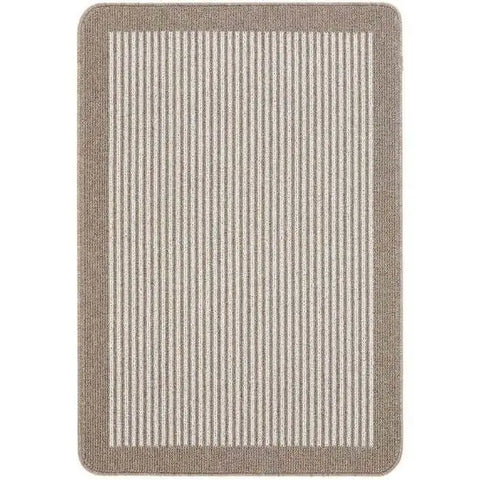 Washable Mat and Runners Stripe Design - 67X100 cm / Beige - Rugs
