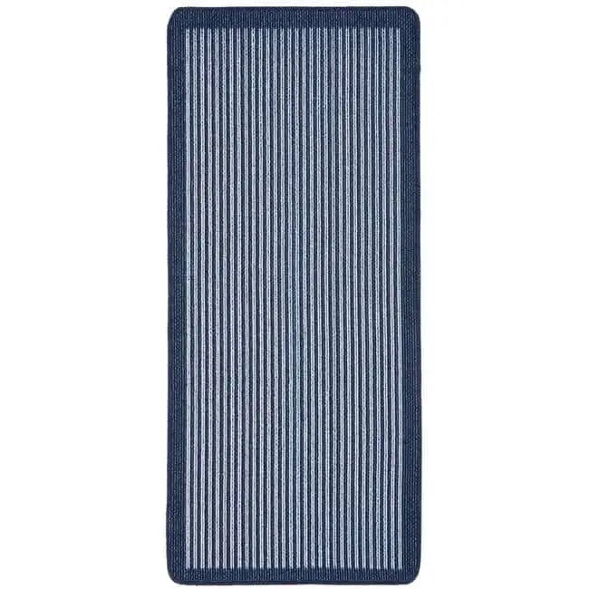 Washable Mat and Runners Stripe Design - 67X150 cm / Blue - Rugs