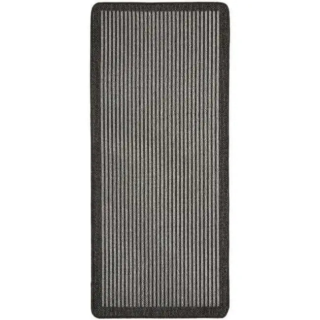 Washable Mat and Runners Stripe Design - 67X150 cm / Dark Grey - Rugs