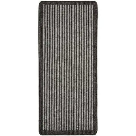 Washable Mat and Runners Stripe Design - 67X150 cm / Dark Grey - Rugs