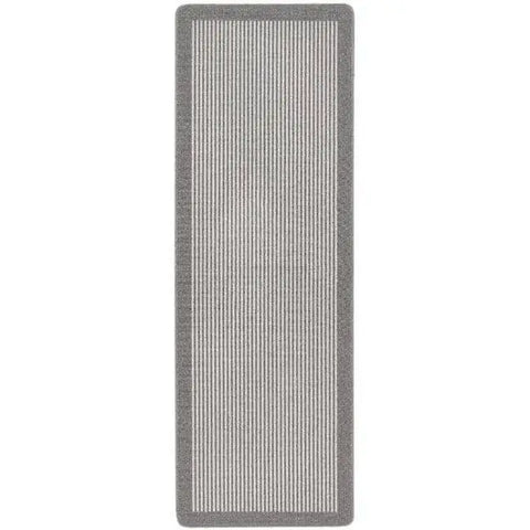Washable Mat and Runners Stripe Design - 67X200 cm / Grey - Rugs