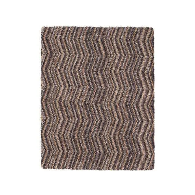 Washable Mat Chevron Design in Multicolour - 80X95 cm - Rugs