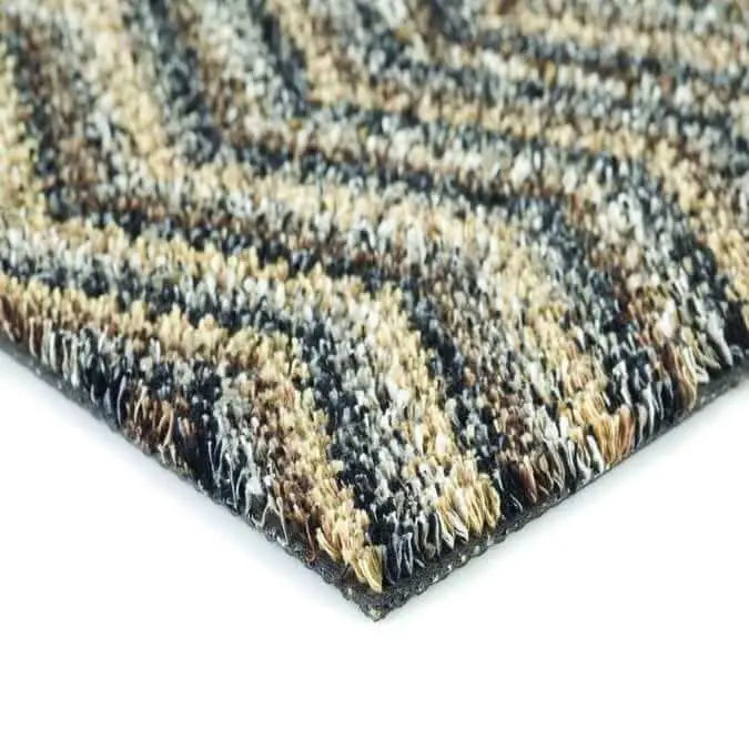 Washable Mat Chevron Design in Multicolour - Rugs
