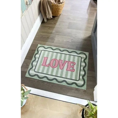 Washable Mats Bordered Design - Doormat