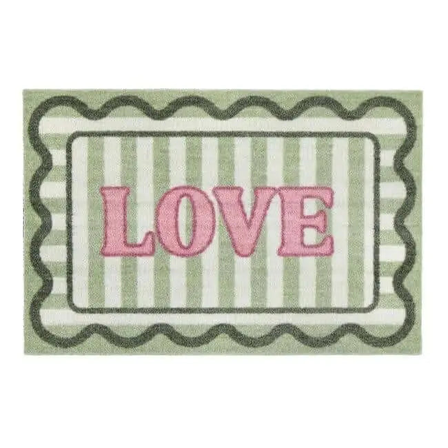 Washable Mats Bordered Design - Love / 50X75 cm - Doormat