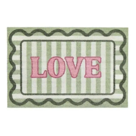 Washable Mats Bordered Design - Love / 50X75 cm - Doormat