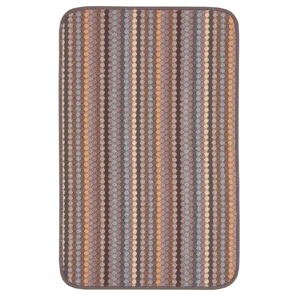 Washable Multicolour Stripe Mats| 111 - Beige / 57X90 cm - Doormat